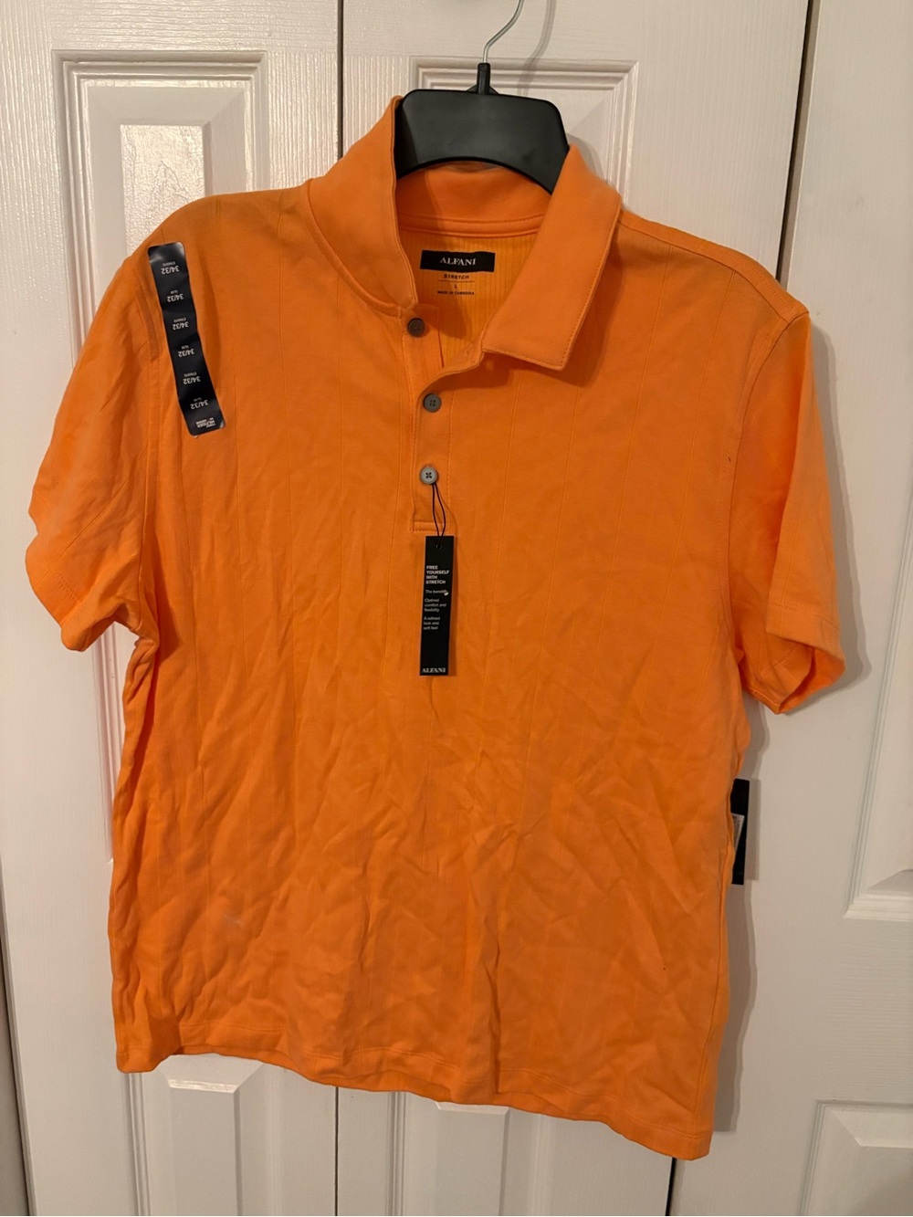 Alfani Men's Bright Orange Short-Sleeve Polo